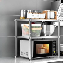 광파 오븐장 오븐 거치대 조립 선반 수납 밥솥 다요옫, 길이 55 X너비 40 X높이 60 2단