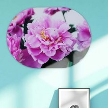 바보사랑 폼아크릴액자78CmX56Cm타원대형 부를부르는작약꽃.꾸밈