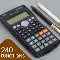 공학용계산기 빠른처리 회계 재무 계산기 추천 M& G 240 기능 다채로운 과학 계산기 82MS 자동 전원 끄, 04 Black