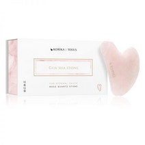 코리카 툴즈 Gua Sha 로즈 Quartz Stone 마사지 툴 포 페이스, Gua Sha Quartz Pink