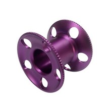 5 홀 와이어 휠 스풀 알루미늄 합금 다이빙 릴 CNC 산화 가공 수중 다이빙 사진 장비, 보라색