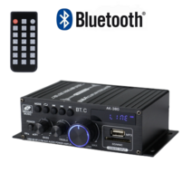 엠프 AK380 믹싱 소형 전력 증폭기 차량 오디오 전문, 블루투스 12V5A 전원 공급 장치, 블루투스 +12V5A 전원 공급 장치