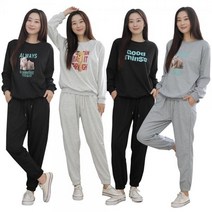 간절기 홈웨어 루즈핏 베어 긴팔 상하세트 여자츄리닝