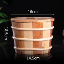 해외 원목쌀통 나무쌀통 방형떡통요구르트통원목통쌀통집용쌀항아리-165783, 옵션04