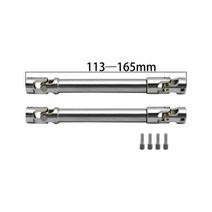 CNC 내부 스플라인 금속 드라이브 샤프트 1/10 RC 크롤러 SCX10 II Capra TRX4 TF2 D90 YK4082 용 범용 조인트 구동축168985, 2PCS 2