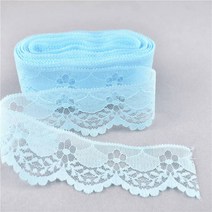 페브릭장식아프리카 레이스 패브릭 테이프 40MM diy 바느질 액세서리 자수 그물 작업 웨딩 보우 장식 10, 11 Sky Blue