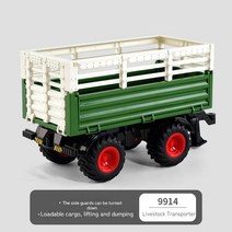 RC 카 rc 무선 자동차 원격 조종 2.4ghz 트랙터 트레일러 Led 헤드 라이트 농장 세트1:24 제어 트럭 모의 선물, 20 H1