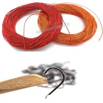 타이라바 어시스트 라인 20M / 훅 50개입 핑크색 바늘 참돔 채비 네온훅, 어시스트 라인 주황/검정