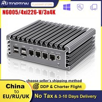 2.5G 소프트 라우터 펜티엄 N6005 셀러론 N5105 4 인텔 i226V 2500M 네트워크 카드 TPM2.0 3x4K @ 60Hz VPN 서버 방화벽 미니 PC, 해외공급사, Intel Pentium N6005 + EU, 4GB DDR4 128GB NVMe