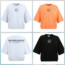 클라이드앤 바스키아 여성 왕관 로고 밑단 밴드 반팔 티셔츠 CLBTS783F