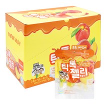 틱톡젤리 복숭아 4p, 160g, 8개