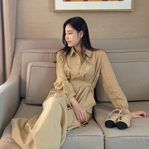 블링앤수 매력적인 여성 무지 롱 원피스 KZZ087