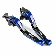 바이크 오토바이 CNC 액세서리 가와사키 닌자 400 용 조정 가능 접이식 확장 브레이크 클러치 레버, 16 Blue