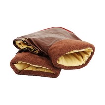 럭셔리 바이크 토시 장갑, 브라운