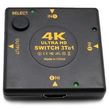 kvm스위치 4k hdmi 박스 선택기 3 in 1 out 오디오 추출기 허브 스플리터 스위처, 한개옵션0