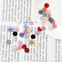 파스텔 미니단추 원형6mm 인형단추 인형옷만들기, 12레드