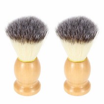 DaKuan 면도 브러시 2팩 나무 손잡이 남성용 럭셔리 전문 헤어 살롱 도구 USA 미국
