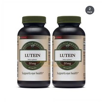GNC 루테인 20mg 캡슐 60개 2팩 Gnc Natural Brand Lutein 20mg 60 Capsules Supports Eye Health 2 Pack