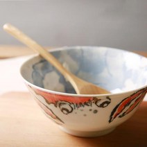 일본 만든 게 유약 세라믹 테이블웨어 그릇 국수 수프 샐러드 과일 6 인치 옥수수 조각