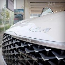 JS automotive 더뉴K9 알루미늄 프론트 앞범퍼 라디에이터 그릴 포인트 가니쉬 실버 메탈 헤어라인 패드 파츠 차량 인테리어 데칼 스티커 용품