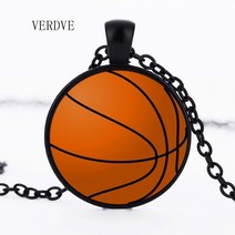 스포츠목걸이 남자건강목걸이 운동 게르마늄 티타늄 농구 야구 축구 사진 크리스탈 유리 펜던트 목걸이 쥬얼리 새로운 패션