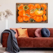풍요로운 감 73x53cm 액자/ 무드있는 까페소품 장식, 선택사항_알루미늄 (골드)
