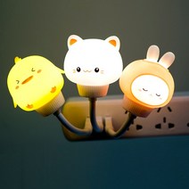 락톡마켓 귀여운 USB 리모컨 미니무드등 병아리 고양이 침실 거실, 일반USB