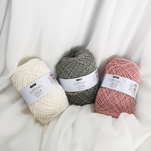 코튼 레이스 50g / 도일리 lace 소품 얇은실 뜨개질 코바늘, 608 그린