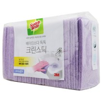 3M 스카치브라이트 베이킹소다 크린스틱 수세미 40매