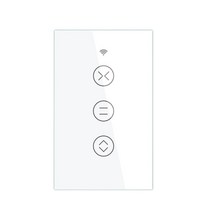 스마트기기MOES US EU WiFi RF433 스마트 터치 커튼 롤러 블라인드 모터 스위치 Tuy Life pp 원격 제어 x, 한개옵션1, 03 US WH urtin Swith