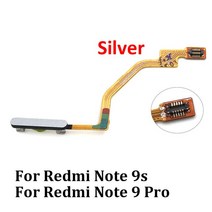 고화질 북 스캐너 양면 스캔 고급 스캔기 Redmi Note 9S 9 Pro 홈 버튼 지문 인식 메뉴 반환 키 센서 플렉, 02 Note 9S Silver