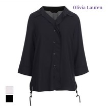 올리비아로렌 올리ㅓ비아로렌 밑단 스트링 블라우스 VOCNLWF7436 NC송파점