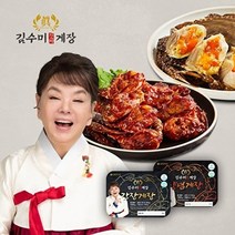 김수미그때그맛 김수미 그때그맛 진짜 게장 6팩 (간장3팩+양념3팩), 없음