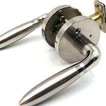 그레이 레버락 목문 손잡이 욕실 도어 인테리어