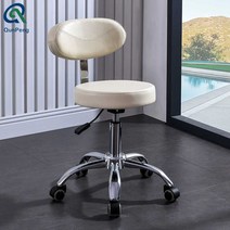 인포데스크 체어 치과 병원 접수대 회전의자 약국, 갈색 안장