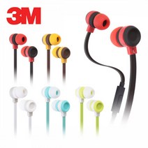 ▥3M 칼국수 플랫케이블 이어폰 통화가능 SPUL-ES1▥0705 PLAB:▽, 민트