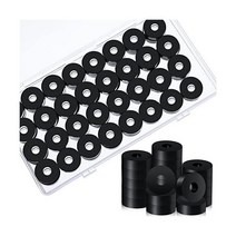 50팩 두꺼운 고무 와셔 3/4인치 OD x 1/4인치 ID x 1/4인치 두께 고무 부싱 블랙 고무 스페이서 부싱 와셔 플랫 와셔, 100