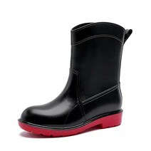 Crzen 남녀공용 레인슈즈 여성 미들 워터슈즈 방수 아웃도어 스니커즈 23N327