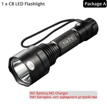 초강력 LED후레쉬 낚시 캠핑용 등산 손전등 사냥 손전등 1 모드 토치 린턴 t6l2, 패키지 c, t6-5 모드