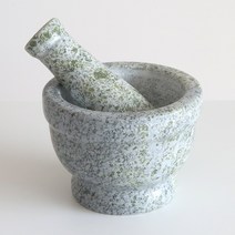 옥돌절구 대 깨갈이 마늘다지기