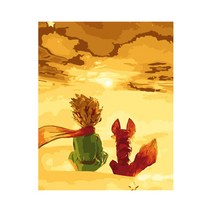 울트라패션 명화그리기 DIY 유화그리기 액자 팝아트 명화 아무놀이챌린지 집콕놀이 집에서 할수있는 놀이 집순이취미, E_어린왕자_39여우와함께