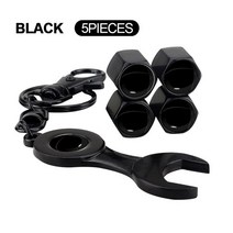 타이어 밸브캡 렌치 키 체인 및 자동차 타이어 밸브 캡 쌍용 코란도 액티언 렉스턴 무쏘 로디우스 카이런, 01 Black_05 For BMW