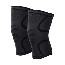 니케어 스판 무릎 보호대 스포츠 등산 헬스 스쿼트 압박 무릎아대 밴드, 블랙 2개