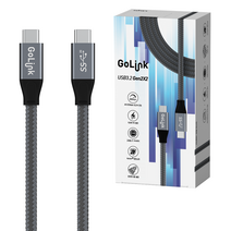 고링크 USB3.2 Gen2x2 100W 고속 충전 전송 케이블, 0.5m, 1개
