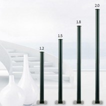 휀스기둥 고정 철망지주대 그물망 울타리 지지대 쇠기둥 메쉬휀스기둥 담장 바리게이트 앙카형 기초형 기둥 5개세트, C.2.0mx1mm(5개)