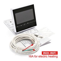 wifi 온도 조절기 programmable water gas 보일러 난방 온도 조절기 smart termostato wifi 음성 app control for echo googl, 협력사, 흰색-16a-와이파이 포함
