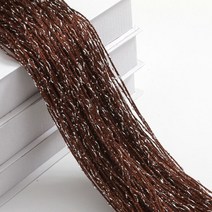 웨딩 포토부스 용품 럭셔리 크리스탈 커튼 플래시 라인 반짝 이는 술 문자열 창, 갈색