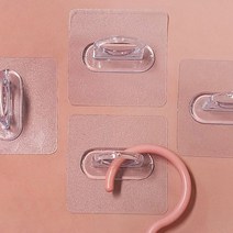 투명 원형 링 걸이 책가방 사무실 가방 우산 후크 못대신 벽에붙이는 고리 천장 부착형 옷걸이 벽 부착 접착 매직 무타공 스티커 행거 봉 고정 욕실 다용도