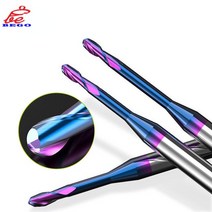 목공기계 공구 재단기 밀링 머신 HRC65 엑스트라 롱 볼 노즈 엔드 밀 1 개 2 플루트 목공 도구 CNC 마무리, 01 HRC65_19 R1.0x15x4x50mm