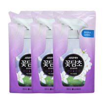 샤프란 [살균 99.9%] 샤프란케어 꽃담초 섬유탈취제 자스민꽃향 섬유 탈취제 리필, 320ml, 3개, 자스민꽃